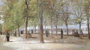 Vincent Van Gogh Lane at the Jardin du Luxembourg  (nn04) oil painting on canvas